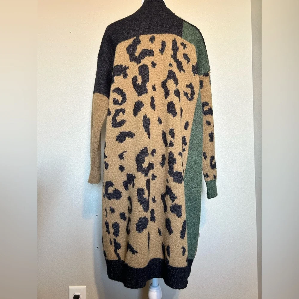 Anthropologie Pilcro Multicolor Animal Print Cardigan - Picture 3 of 6